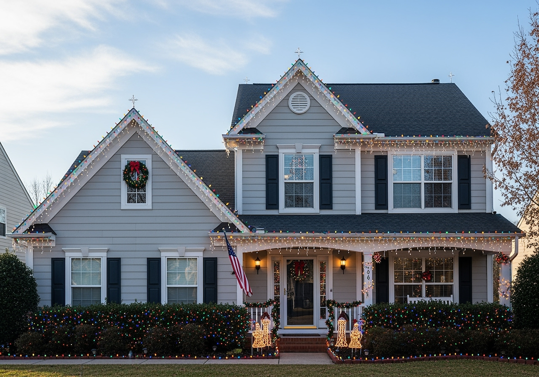 APC Illumination Brings Holiday Magic to Henrico, VA with Expert Christmas Lights Installation